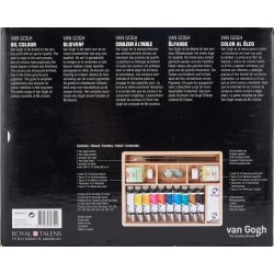 Caja de madera pinturas al óleo Van Gogh