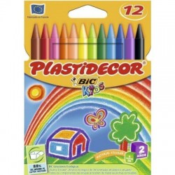Plastidecor 12 colores Bic