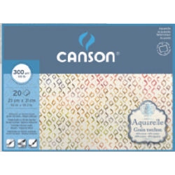 Canson Aquarelle- papel para acuarela, 60% de algodón
