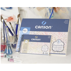Canson Aquarelle- papel para acuarela, 60% de algodón