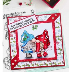 Polkadoodles Gnome sello y troquel
