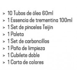 Maletín de madera 10 tubos de 60 cc Goya Titan + auxiliares