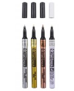 Sakura Pen-Touch fino. Blanco, oro, plata, cobre y negro por unidad.
