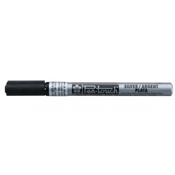 Sakura Pen-Touch fino. Blanco, oro, plata, cobre y negro por unidad.
