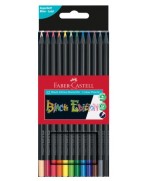 Estuche de cartón con 12 lápices de color Black Edition Faber Castell