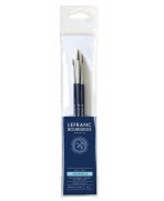 Set de 3 pinceles redondos  Lefranc Bourgeois  (n ° 4 / n ° 8 / n ° 12)