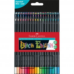 Estuche de cartón con 36 lápices de color Black Edition Faber Castell