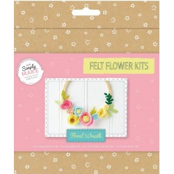 Kits de flores de fieltro Corona floral