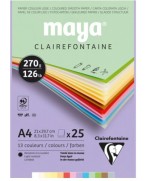 Bloc Surtido Maya A4 Pastel (270g)