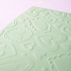 Carpeta de embossing corazones