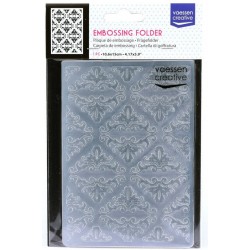 Carpeta de embossing flor del lirio