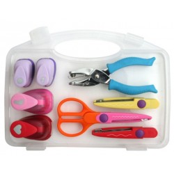 Kit de perforadoras y tijeras decorativas