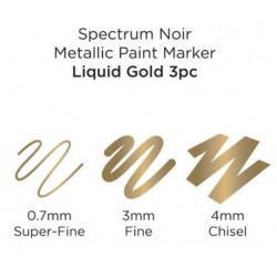 Marcadores de pintura metálica  dorado (3 piezas) Spectrum Noir