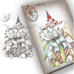 Polkadoodles Gnome Gift Of Xmas sellos transparentes