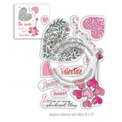 Polkadoodles Splendoured Love sellos transparentes