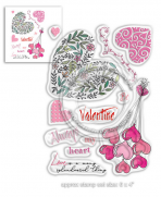 Polkadoodles Splendoured Love sellos transparentes