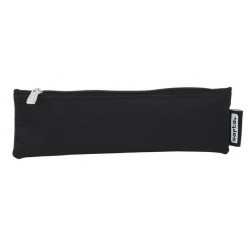 Bolsa para lápices estrecho negro Safta