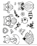 Sello transparente Animales 14x18cm