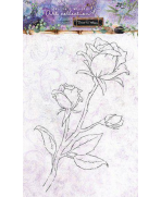 Sello transparente flor  13x20cm