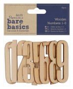 Números básicos de madera 1-0 (10 piezas)
