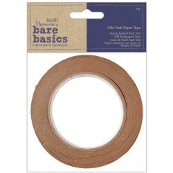 Papermania Bare Basics Kraft cinta de papel adhesiva 50m