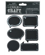 Papermania Chalkboard Stickers Globos de texto(24pcs)