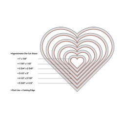 Troquel Sizzix • Framelits die set Hearts