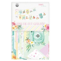 Banner y die cut Summer vibes, 15 piezas