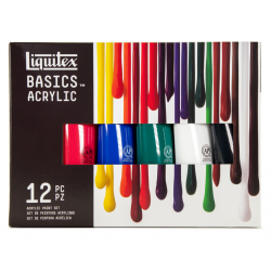 Set de 12x118 ml colores básicos de Liquitex