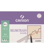 Papel Milimetrado A4 21 x 29,7 cm minipack 12H Basik