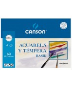 Láminas A3 29,7x42 cm Acuarela 370 g. Minipack 6H