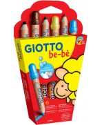Gioto be-bè Súper Lápices de colores, estuche de 6 colores + sacapuntas