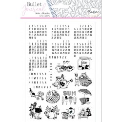 Aladine Bullet Journal Sellos de foam meses universales