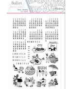 Aladine Bullet Journal Sellos de foam meses universales