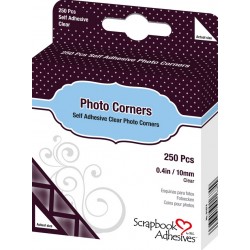 Adhesivos para álbumes. Esquinas de fotos transparentes 250 pcs