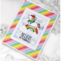 Heffy Doodle Fluffy Puffy Unicornios 15 Sellos transparentes