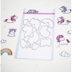 Heffy Doodle Fluffy Puffy Unicorns Dies
