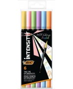 BIC Intensity Dual Tip punta pincel 6 colores