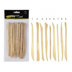 Set de espátulas de madera para modelar
