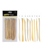 Set de espátulas de madera para modelar