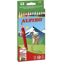 LAPIZ ALPINO 12 COLORES 654 LARGO