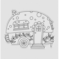Garden Gnomes Stamp & Die Gnome Carava