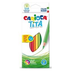 Lápices de colores Tita caja de 12 uds Carioca