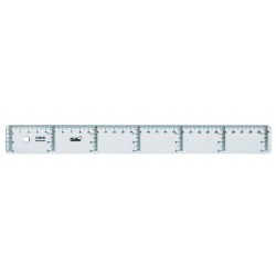 REGLA DE 40 CM. CRISTAL SAFTA