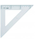 ESCUADRA DE 25 CM.CRISTAL