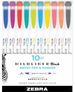 ROTULADOR ZEBRA MILDLINER DOBLE PUNTA PINCEL FRIENDLY 10