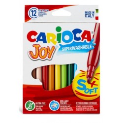 Rotulador Carioca Joy, estuche de 12 colores