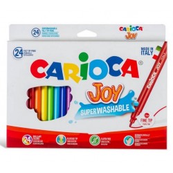 Rotulador Carioca Joy, estuche de 24 colores