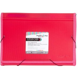 Carpeta Clasificadora  A4, 13 divisiones, fuelle PP Multiline . Grafoplas
