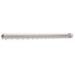 REGLA MILAN 15CM PLASTICO TRANSPARENTE TRIANGULAR